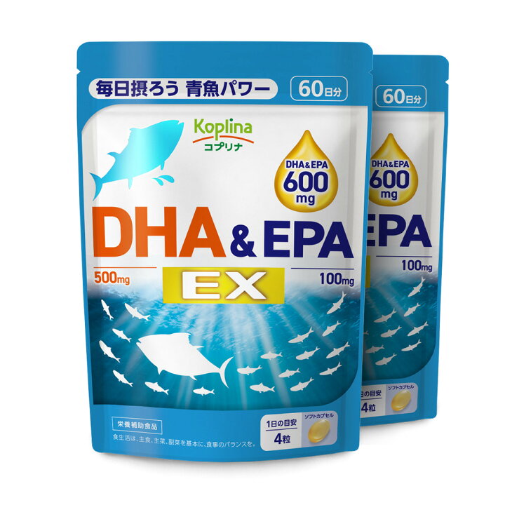楽天市場】DHA＆EPA EX 240粒 2袋セット120日分【ソフトカプセル 