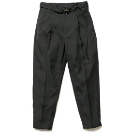 MR.OLIVE / RETRO POLYESTER TWILL / BELTED WIDE TAPERED PANTSレトロポリエステルツイル/ベルテッドワイドテーパードパンツ