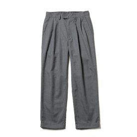 MR.OLIVE / NON MULESING GABARDINE / 2TUCK TAPERED PANTSノンミュールジングギャバ/2タックテーパードパンツ