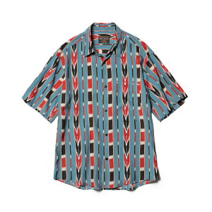MR.OLIVE / NATIVE PATTERN RAYON / SANTAFE SHIRT �~�X�^�[�I���[�u/�l�C�e�B�u�p�^�[�����[����/�T���^�t�F�V���c�����V���c�@�����V���c�@�J�݁@�I�[�v���J���[