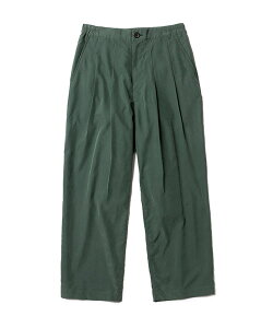 MR.OLIVE /T/R POWDER CLOTH / 2TACK WIDE EASY PANTS�@�~�X�^�[�I���[�u/T/R�p�E�_�[�N���X/2�^�b�N���C�h�C�[�W�[�p���c�L���C�� �^�b�N�p���c ���C�h�p���c �Z�b�g�A�b�v