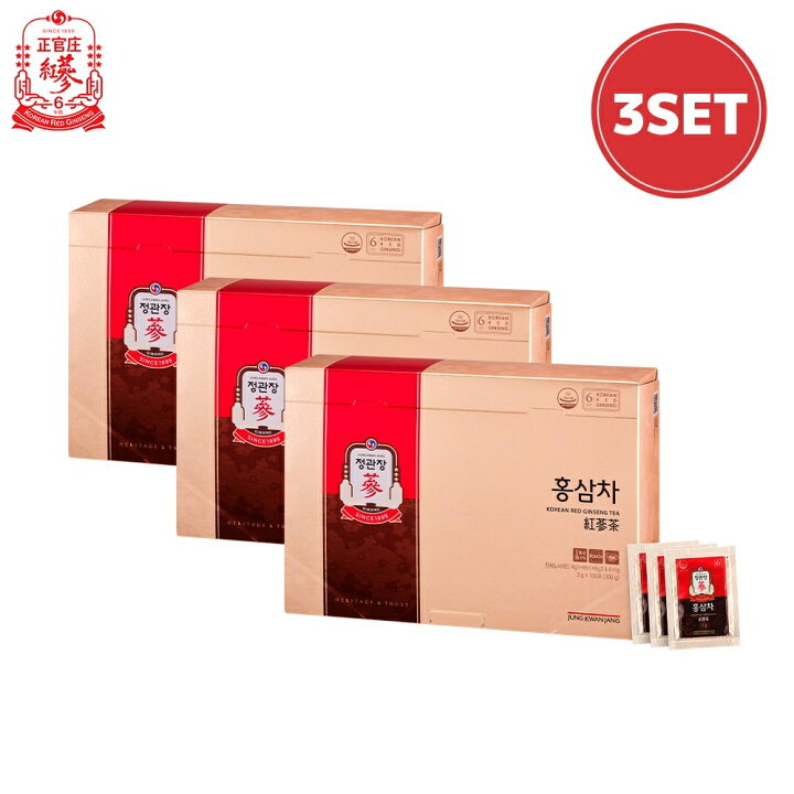 楽天市場】【3SET】紅参茶(3g*100*3) 2024年リニューアル版【正官庄 