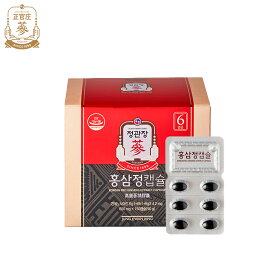 【正官庄韓国公式】紅参精カプセル 600mg×300粒｜終売予定【楽天ランキング1位★レビュー高評価★4.8】6年根高麗人参 サポニン 健康補助食品 粒タイプ 飲みやすい 体力維持 健康習慣 ギフト対応 韓国直送 賞味期限：2026-09-20