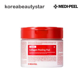 メディピール(Medi-peel)レッドラクトコラーゲンピーリングパッド70枚/Red Lacto Collagen Peeling Pad/ふきとり化粧水 シート/鎮静/うるおいピーリング/敏感肌/韓国コスメ