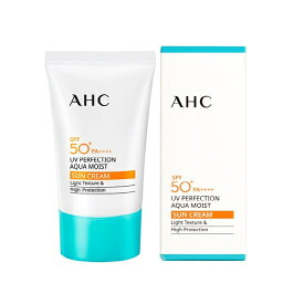 AHC UV Perfection Aqua Moist SunCream 50ml SPF50+PA++++ブライトニング、シワケア、紫外線カット、持続耐水性