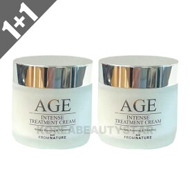 【FROM NATURE】[1+1] フロムネイチャー AGE エイジインテンストリートメントクリーム 80g*2個 クリーム ガラクトミセス 81.2％ スキンケア コスメ 韓国コスメ