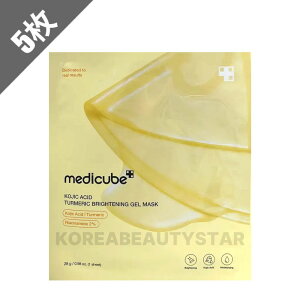 �ymedicube�z�R�E�W�_�^�[�����b�N�u���C�g�j���O�W�F���}�X�N5��(Kojic Acid Turmeric Brightening Gel Mask)�X�L���P�A�؍����ϕi