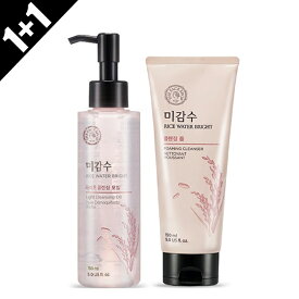 【THE FACE SHOP】ザフェイスショップ ライスウォーターブライトクレンジングセット洗顔フォーム 150ml+ライトクレンジングオイル 150ml クレンジングセット スキンケアセット コスメ 韓国コスメ