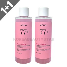 [1+1]【Anua】アヌア 桃77 ナイアシンエッセンストナー 250ml*2個 化粧水 トナー 桃 保湿 ホワイトニング ナイアシンアミド スキンケア 韓国スキンケア コスメ 韓国コスメ