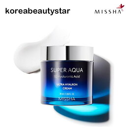 [MISSHA]スーパーアクアウルトラヒアルロンクリーム 70ml/ MISSHA Super Aqua Ultra Cream 70ml/クリーム/フェイスクリーム/スキン/基礎化粧品/ SNS/韓国化粧品