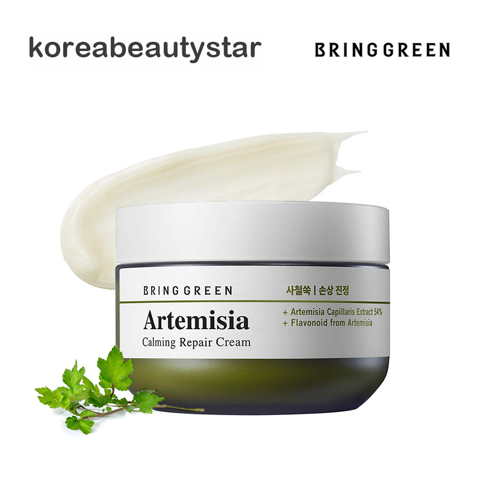 Bring Green Artemisia 至上 Calming Repair Cream プレゼントを選ぼう 75ml 肌ケア ヨモギカーミングリペアクリーム75ml ブリンググリーン 韓国コスメ 肌保護 送料無料