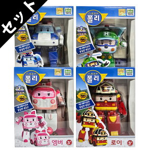 �yRobocar Poli�z���{�J�[�|���[ �ϐg���{�b�g 4�C���` 4��Z�b�g(Poli,Roy,Helly,Amber) �؍��̂������� �؍��ϐg���{�b�g