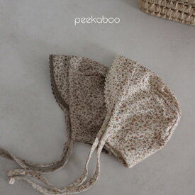 【peekaboo-baby】Floral bonnet　ボンネット　ベビー帽子　ベビーフォト　出産祝い　韓国子供服　韓国こども服