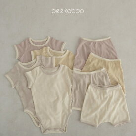 【peekaboo-baby】Cotton candy suit set パステルカラー　ロンパース　ボディスーツ　ベビー服　夏出産　マカロンカラー　韓国子供服