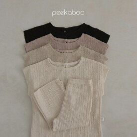 【お取り寄せ：peekaboo-kids】Ellie set セットアップ　くしゅくしゅ　ルームウェア　韓国子供服