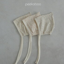 【お取り寄せ：peekaboo-baby】star flower bonnet 帽子　ボンネット　ベビーフォト　出産祝い　韓国子供服