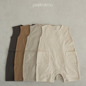 【peekaboo-baby】Wood suit 男の子服　ナチュラル　兄弟お揃い　ユニセックス　公園コーデ　リンクコーデ　タンクトップ　ベビー　ロンパース　韓国子供服韓国こども服