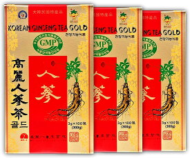 KGNF 高麗人参茶 GOLD 3g×100P (紙箱）×3個セット ★楽天OPENセール★