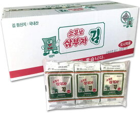 三父子 味付けのり 箱売り 3パックX24個セット 輸入元直送 ソムンナン サンブジャ 韓国のり プレゼント 父の日 海苔 お中元 お祝い