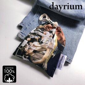 dayrium(デイリウム) ストリングポーチ M/シスターズ K-POUCH K-pouch K-ポーチ ポーチ 韓国雑貨 韓国小物 化粧ポーチ 旅行 巾着 旅行 小物入れ ファブリックポーチ 韓国 綿 コットン【dayrium正規品】【0005】【楽天海外通販】