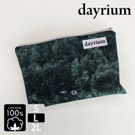 【楽天スーパーSALE10%OFF】Lサイズ dayrium(デイリウム) ジッパーポーチL 横型/ノクターン K-POUCH K-pouch K-ポーチ ポーチ 韓国雑貨 韓国小物 化粧ポーチ 旅行ポーチ 韓国 韓国製 綿 綿100％ コットン100％ 【dayrium正規品】【0005】【楽天海外通販】