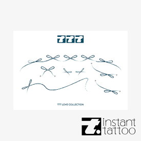 インスタントタトゥー 23SS新作 TTTシリーズ リボンブレスレット (Ribbon Bracelet) タトゥーステッカー タトゥーシール インスタントタトゥー リボン 可愛い フェス イベント 海 プール プレゼント 【Instant tatoo 正規品】【0001】
