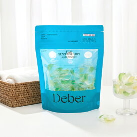 4_8_04 ディーアイインターナショナル株式会社 Deber オールインワンカプセル洗剤 ホワイトムスクの香り 30個入り 韓国製 韓国雑貨 柔軟剤不要 液体洗剤 洗濯用 時短 家族で使える 肌にやさしい アロマ洗剤 ナチュラル 洗濯ボール 海外製 香り 冷水可能 一人暮らし ギフト