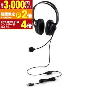 �y�ő�3,000�~OFF�N�[�|���L�E�X��25��PT2�{�I���������}���\���z�G���R�� USB�L���w�b�h�Z�b�g HS-HP02SUBK | Elecom