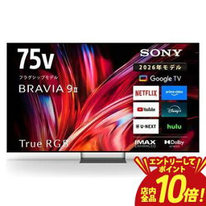 �y�G���g���[��P10�{�z�S���ݒu���� �\�j�[ 4K�t���e���r K-75XR90M2 | SONY 75V�^ RGB Mini LED�o�b�N���C�g�̗p BRAVIA �ᔽ�˃t�B��������