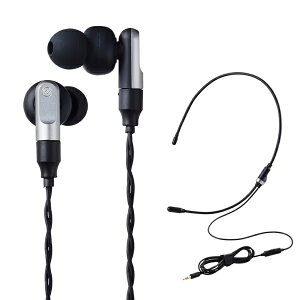 �G���R�� �Q�[�~���O�C���z�� HS-VE300M | ELECOM �C���z�� 3.5mm3�� �l�b�N�o���h �}�C�N�t�� 4��-3��×2�ϊ��A�_�v�^�t�� �C���z�� V custom �u���b�N HS-VE300MBK