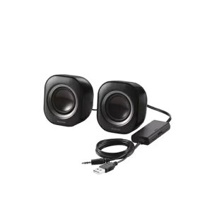 �G���R�� �p�\�R���p�X�s�[�J�[ MS-P08U2 | ELECOM MS-P08U2BK �p�\�R���p2.0ch�X�s�[�J�[ �L�� USB-A���d �A���v���� �u���b�N