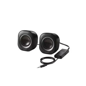 �G���R�� �L���X�s�[�J�[ MS-P08A2BK | ELECOM PC �X�s�[�J�[ �L�� ������3.5mm �d��AC�A�_�v�^�[ ���^ �X�e���I �A���v���� �u���b�N