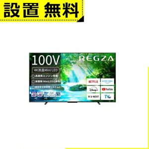 Sݒu  ter 100Z770N | REGZA 100C` 4K MiniLEDter OU Z770NV[Y