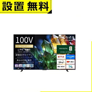 �S���ݒu���� ���O�U �t���e���r 100ZX1S | REGZA 100ZX1S 100V�^ 4K RGB Mini LED�t���e���r 4K�q������ �n��f�W