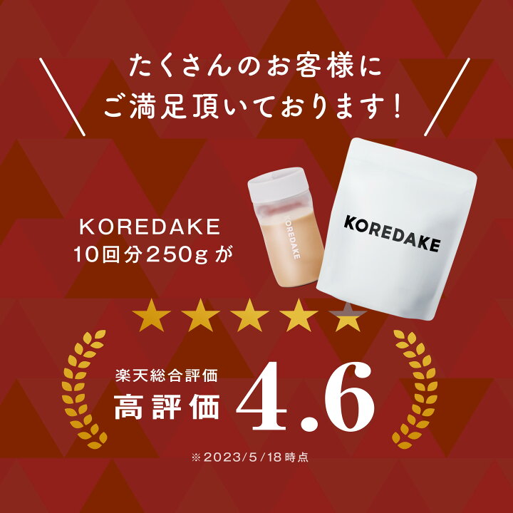 楽天市場】置き換えプロテイン KOREDAKE スターターセット シェーカー 