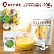 KOREDE プロテインスープ 100g 選べる3個セット（7つの味から）