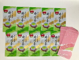 【産直商品】一番茶の掛川深蒸し茶100g×10本セット