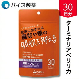 ターミナリアベリリカ 機能性表示食品 糖脂アプローチ 30日分 まとめ買い 食後血糖値 食後中性脂肪 上昇を抑える 糖質 脂質対策 サプリ 国内製造 劉勇 りゅうゆう ドクターリュウ【公式】