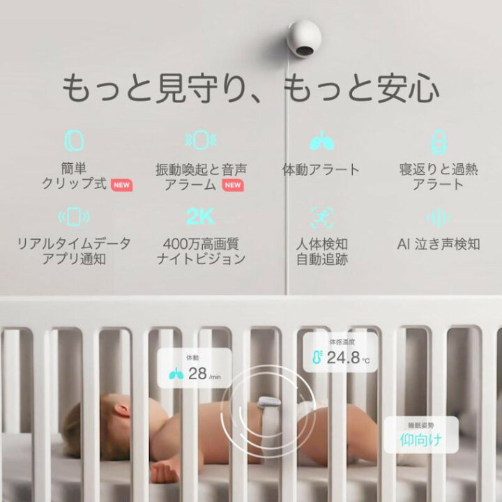 楽天市場】Sense-U Pro スマートベビーモニターセット ベビーセンサー+ 