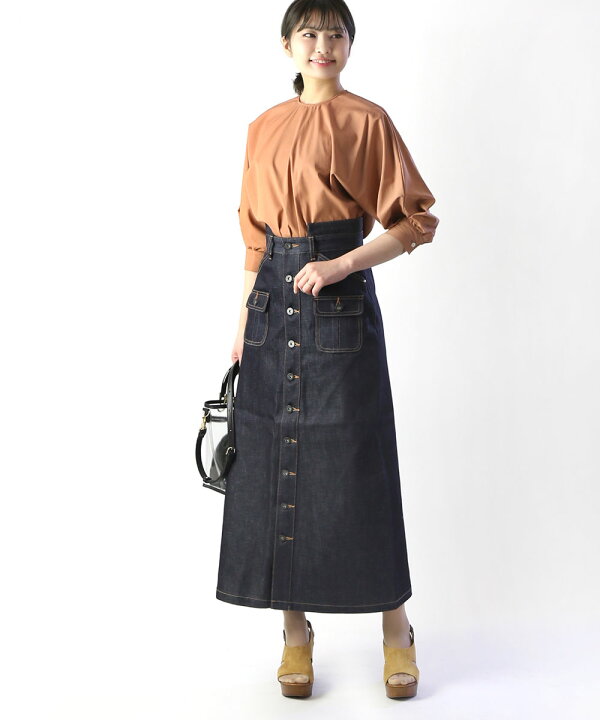 楽天市場】【30%OFF】リムアーク RIM.ARK コットン デニムスカート 