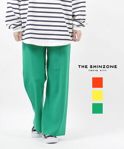�y�|�C���g2�{�z�U �V���]�[�� THE SHINZONE �Z���^�[�v���X �j�b�g�p���c �J���[�p���c �Z���^�[�p���c KNIT PANTS�E22SMSPA06-4432201(���f�B�[�X)