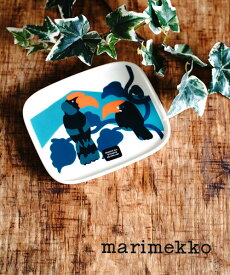 マリメッコ marimekko ペペ柄 皿 角皿 スクエア プレート PEPE PLATE 15×12CM・52229471594-0062201(レディース)(1F-K)