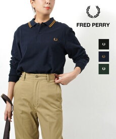 フレッドペリー FRED PERRY ポロシャツ 長袖 ロングスリーブ 鹿の子 カノコ 綿 コットン トラッド かわいい おしゃれ ・M3636-3872302(レディース)