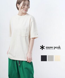 【2024年春夏新作】スノーピーク Snow Peak Tシャツ カットソー トップス 半袖 クルーネック 定番 アウトドア ユニセックス カジュアル ロゴ コットン・TS-22SU401R-4622401(メンズ)(レディース)