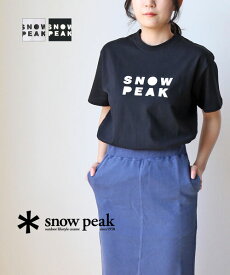 【20%OFF】【2024年春夏新作】スノーピーク Snow Peak 半袖 ロゴ Tシャツ カットソー トップス クルーネック 人気 ユニセックス アウトドア・TS-24SU003-4622401(メンズ)(レディース)