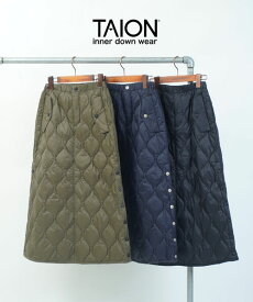 【20%OFF】タイオン TAION ダウンスカート ロングスカート セミロング スカート 防寒 防風 保温 中綿 軽量 ウエストゴム アウトドア・W150LSSKML-1-4662502(レディース)