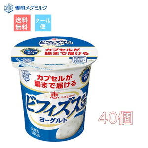 雪印 メグミルク 恵ビフィズス菌SP株ヨーグルト2ケース(40個) 送料無料 クール便