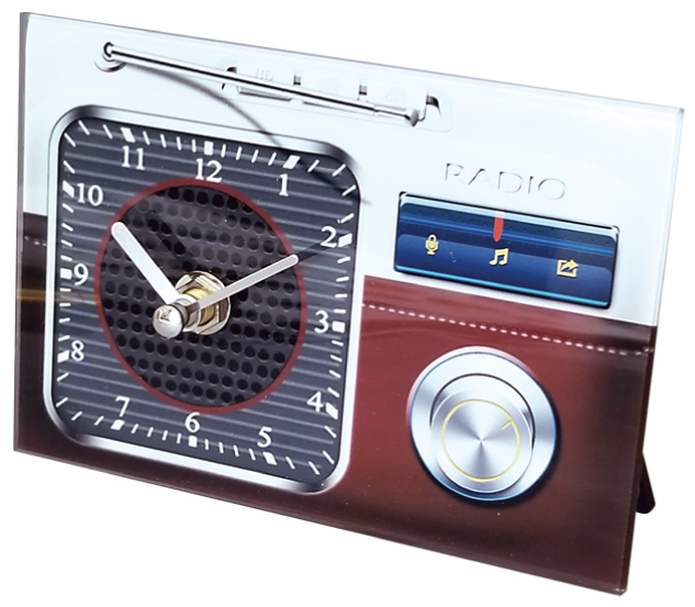 アンティーク ラジオ 時計 おしゃれ 電池 楽しい 音楽 ショッピング 面白雑貨 アンティークラジオ ギフト 通販 80'sクロック 雑貨 信頼 プレゼント 置時計 ガラス