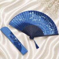 和柄扇子 藍染中彫 花に蝶 藍 114855 商品詳細 ノベルティ・販促品・各種記念品の専門店 ギフトイット ノベルティー