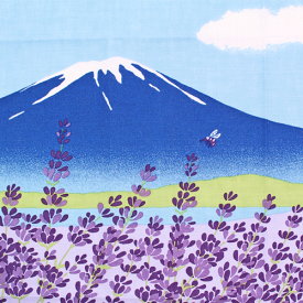 楽天市場 濱文様 絵てぬぐい 富士山の通販